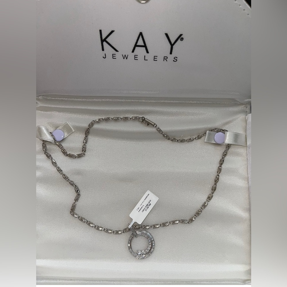 K A Y  14k gold and diamond necklace